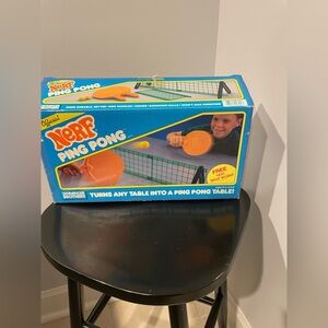 Vtg ‘87 Official Nerf Ping Pong Set in Original Box - 2 Paddles & 2 Nerf Balls